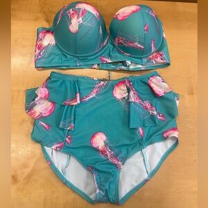 Swimsuits for All GabiFresh sea reef high waisted bikini